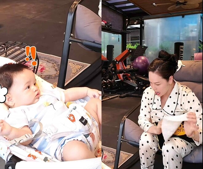 Con gái Nhật Kim Anh sửng sốt khi bị mẹ bắt học bảng cửu chương.