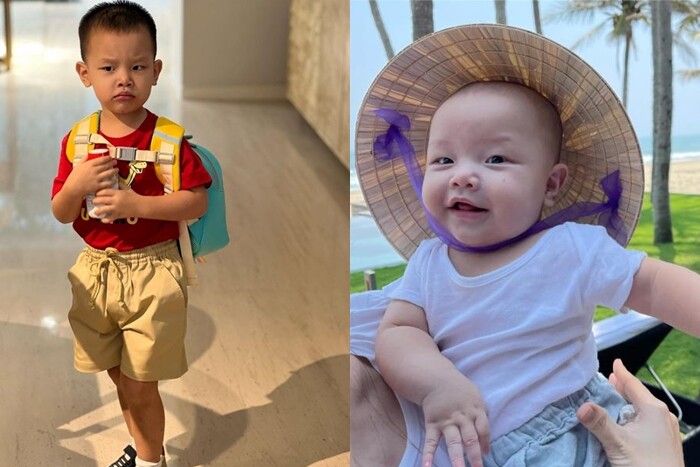 Leon ngay từ nhỏ đã có biểu cảm hài hước.