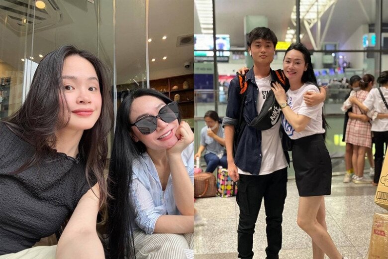 Quách Thu Phương bên 2 con ruột đủ nếp, đủ tẻ.