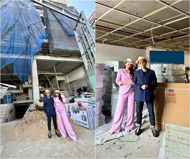 Cặp đôi khoe cơ ngơi mới xây hoành tráng khiến nhiều người trầm trồ. 