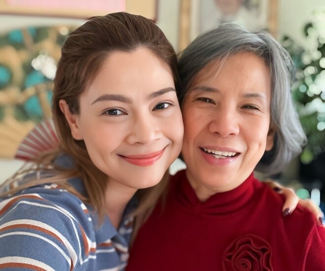 Thanh Thảo là con dâu cưng của mẹ chồng.