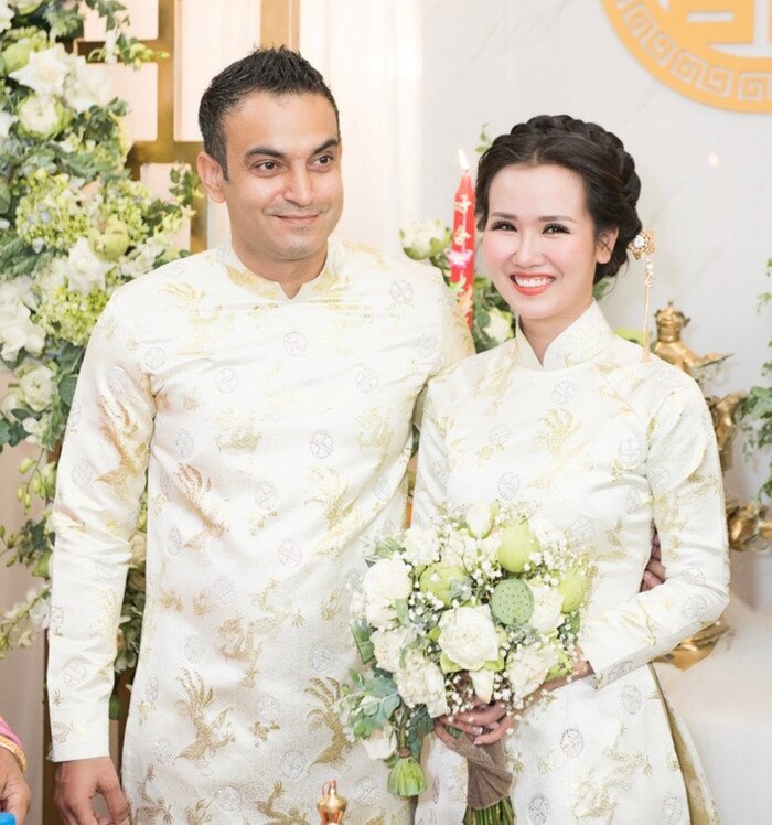 Võ Hạ Trâm làm đám cưới với chồng Ấn Độ vào năm 2019.