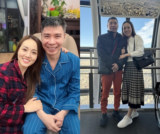 Ngọc Hà luôn ở bên đồng hành cùng ông xã Công Lý vượt qua bệnh tật. 