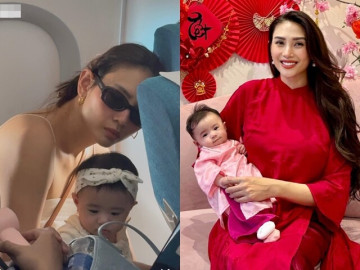 Võ Hoàng Yến bơ phờ, lả đi trong lần đầu cùng con gái đi du lịch, ái nữ quốc tịch Mỹ có đôi chân giống mẹ
