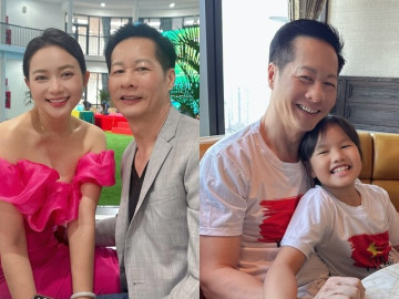 Phan Như Thảo cùng chồng đại gia hơn 26 tuổi phải tranh thủ đánh lẻ khi con đi học, ái nữ giờ giống y chang bố