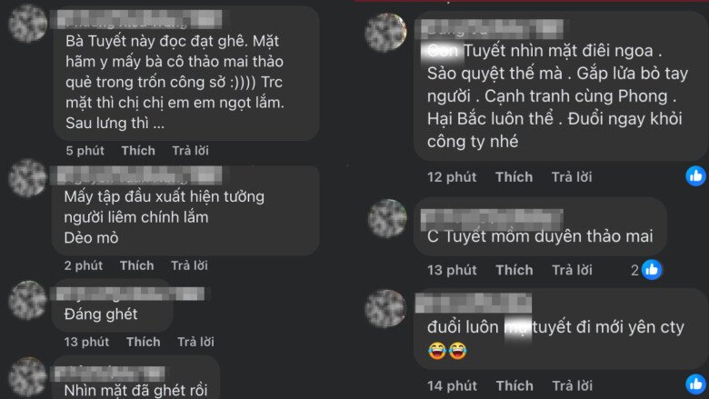 Bình luận của cư dân mạng về vai diễn của Thanh Hoa trong Dịu Dàng Màu Nắng.