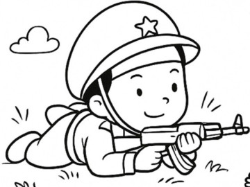 20 bức tranh tô màu chú bộ đội ý nghĩa và dễ tô cho bé mầm non