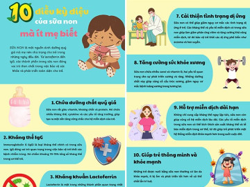 10 điều kỳ diệu của sữa non với sức khoẻ và trí thông minh trẻ sơ sinh nhưng ít mẹ biết