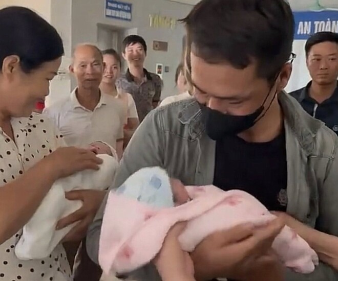 Ca sinh ba 1 gái 2 trai của sản phụ người Lục Nam, Bắc Giang đang thu hút sự chú ý trên MXH.