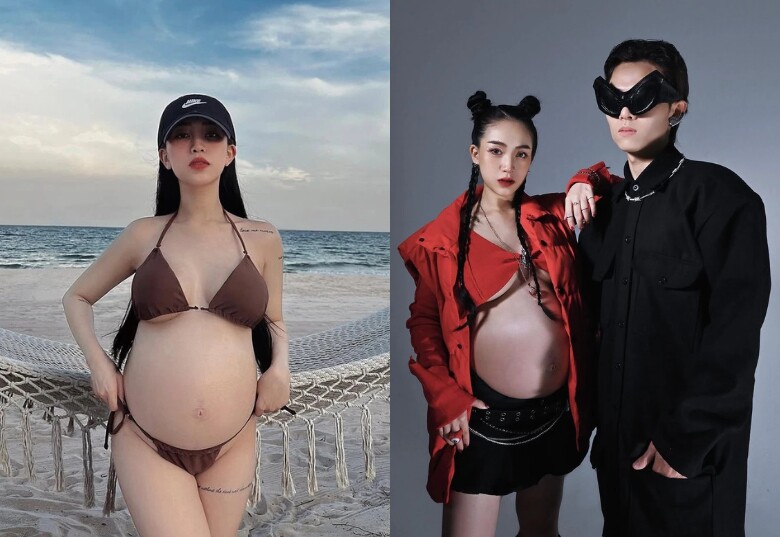 Bà bầu Gen Z quyến rũ hết nấc ở lần mang thai thứ 2.