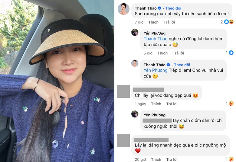 Phản ứng của cô khi được Thanh Thảo giục bầu tập 3.