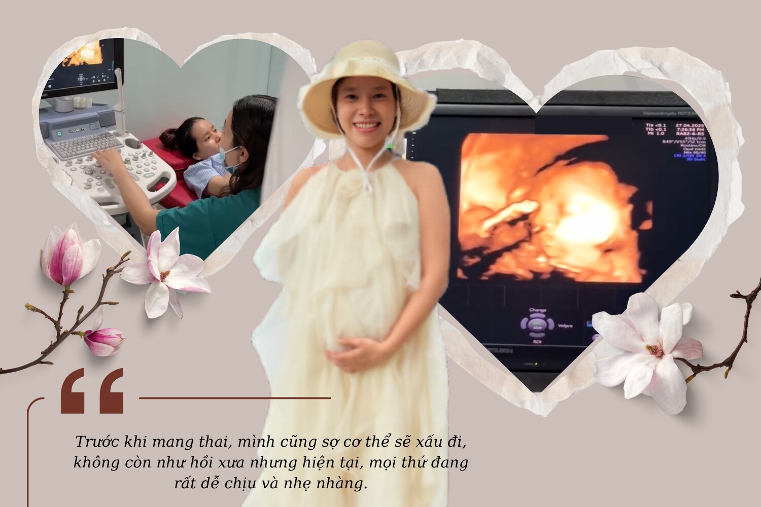 Chị Giang còn 1 tháng nữa sẽ đến ngày sinh con đầu lòng.
