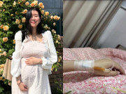 Bà bầu - Nữ ca sĩ phải cấp cứu vì sốc thuốc khi đang bầu song thai, hình ảnh ghi lại trong phòng bệnh khiến nhiều người xót xa