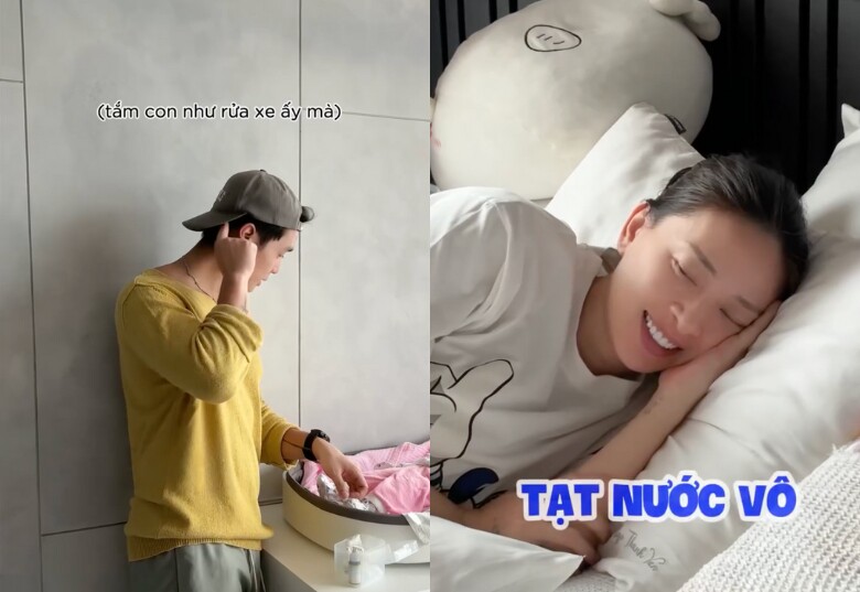 Ngô Thanh Vân cười đau ruột, lo lắng khi xem chồng thực hành.