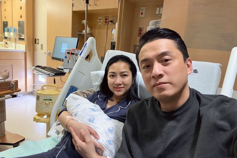 Vợ chồng Lam Trường đón con thứ 2 vào tháng 5 vừa qua.