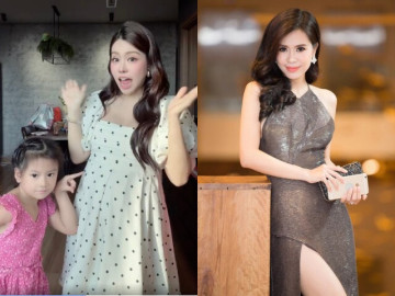Tình địch Nhật Kim Anh quay clip khoe bụng bầu cùng con gái, nhan sắc thế nào mà Dương Cẩm Lynh - Kha Ly phải xuýt xoa?
