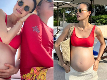 Á quân Vietnam's Next Top Model tiết lộ bí quyết bầu 7 tháng không một vết rạn, hạnh phúc viên mãn khi tái hôn với chồng bác sĩ