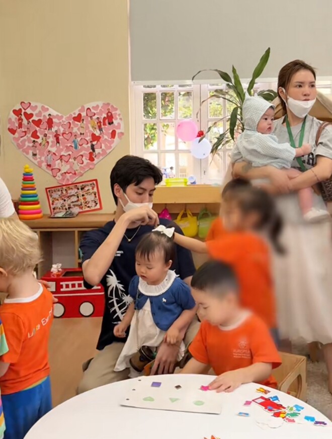 Bố Hải Dương chi 120 triệu mua đồ hiệu cho con nhập năm học mới, bé gái đeo túi LV nổi nhất trường - 3