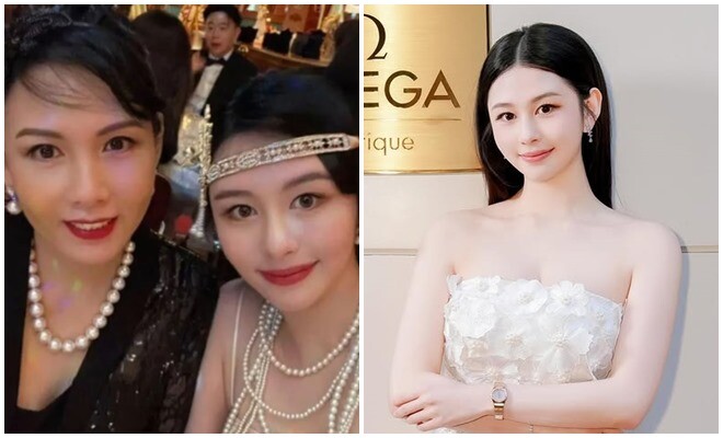 Thẩm Nguyệt thừa hưởng nhiều nhan sắc xinh đẹp từ mẹ.