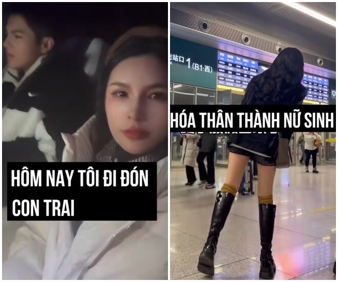 Mẹ 43 tuổi hóa nữ sinh gây chú ý ở sân bay, nói là mẹ không ai tin, cứ ngỡ bạn học của con trai - 1