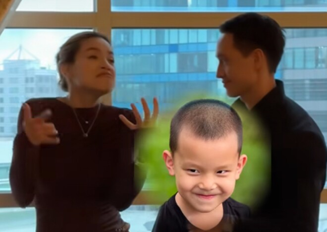 Bà mẹ diễn tả lại những hành động của Leon trong lớp học hát khiến ai nấy bật cười.