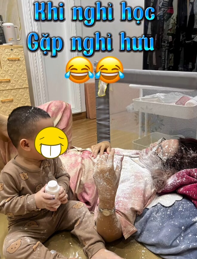 Mẹ trắng nõn luôn nha!