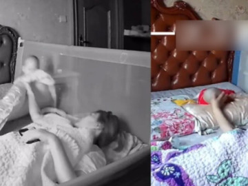 Nằm mơ thấy điều đáng sợ xảy đến với con 7 tháng, mẹ kiểm tra camera thì tá hỏa