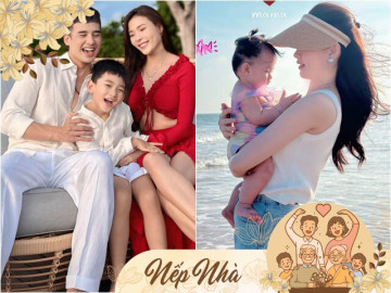 3 gia đình Việt bố soái ca, mẹ ngọc nữ sinh con đẹp như thiên thần được nhiều người yêu mến