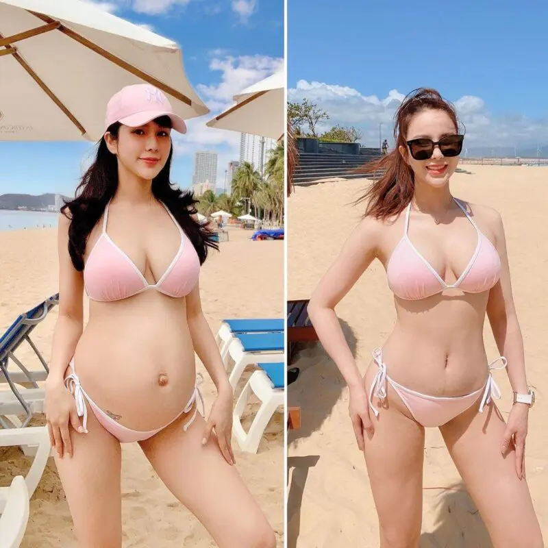 Không chỉ đẹp, cô còn truyền động lực mạnh mẽ cho hội mẹ bỉm: sinh con không đồng nghĩa với việc phải giấu mình, ngược lại, càng nên yêu bản thân và ăn mặc thật cuốn hút.