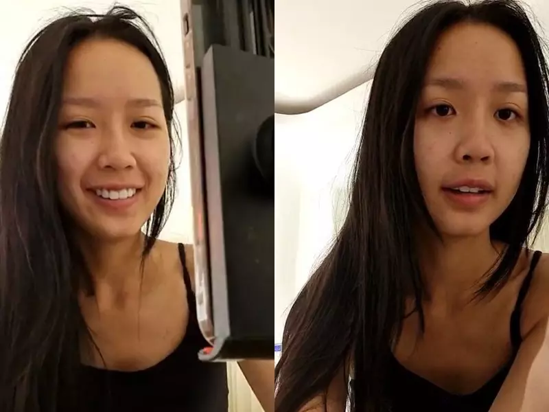 Bảo Ngọc không ngần ngại khoe mặt mộc trên livestream.