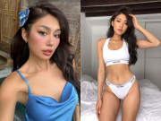 Đẹp - Á hậu Việt 3 năm liên tiếp lọt top 100 gương mặt đẹp nhất thế giới: Visual sắc lẹm, ăn mặc gợi cảm chuẩn "thiên thần nội y"