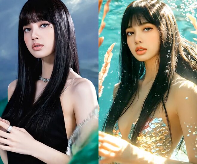 Với hiệu ứng này, người dùng mạng xã hội sẽ được hóa thân thành tiên cá với đôi chân lấp lánh, gương mặt xinh đẹp, thần thái cuốn hút và thân hình “chuẩn không cần chỉnh”.