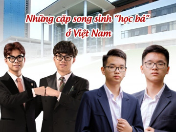 3 cặp song sinh học bá ở Việt Nam, có trường hợp giỏi toán vô đối mang về huy chương vàng quốc tế