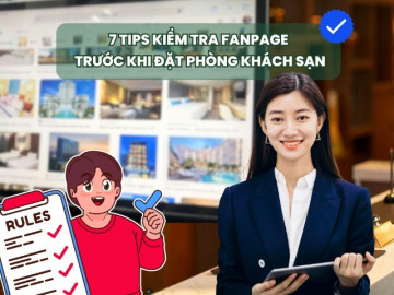 Infographic: 7 tips kiểm tra Fanpage trước khi đặt cọc phòng khách sạn, homestay để tránh sập bẫy kẻ gian