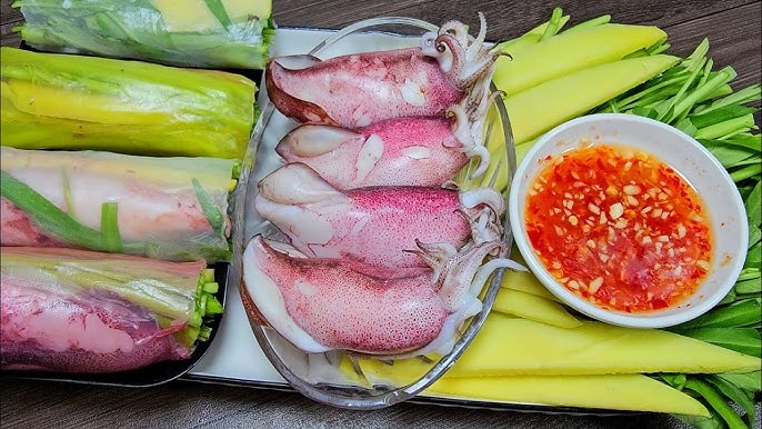 Mực cuốn rau muống - món ăn đang hot MXH không ngờ có thể gây hại sức khỏe, ai tuyệt đối không nên ăn? - 2