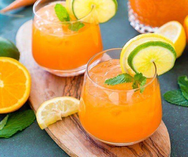 Nước cam dù có tác dụng tăng đề kháng, nhưng người bị dị ứng với loại nước này lại rất dễ gặp hệ lụy khi uống. Ảnh minh họa. 
