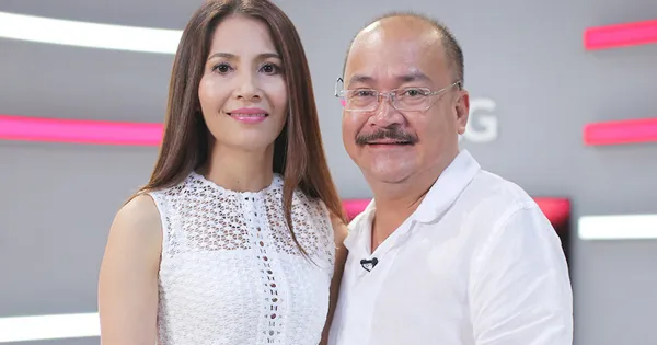Nghệ sĩ Hoàng Sơn và bà xã Diệp Thanh.
