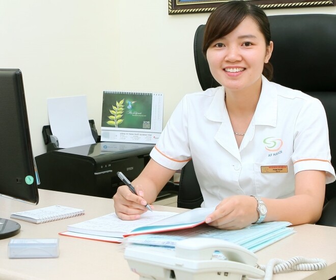 Bác sĩ Phạm Thị Mỹ, Bệnh viện Nam học và Hiếm muộn Hà Nội.
