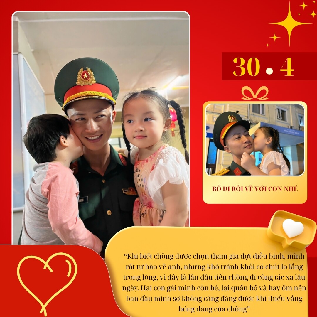 Gặp hậu phương nhỏ giữa đại lễ lớn 30/4: “Tự hào vì anh – người lính thầm lặng của em!” - 7