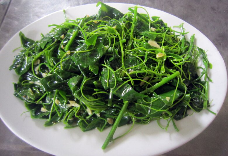 Rau bò khai xào.
