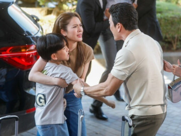 Đang chạy bộ bỗng gặp cậu bé giống hệt mình hồi nhỏ, anh gọi hỏi vợ cũ thì nhận được 6 từ