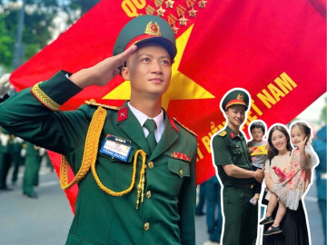 Gặp hậu phương nhỏ giữa đại lễ lớn 30/4: Tự hào vì anh – người lính thầm lặng của em!
