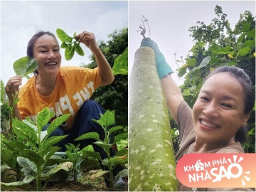 Mẹ Phương Oanh - Hương Vị Tình Thân: Đời thực có khu vườn xanh mướt, khoe từng cọng rau giản dị