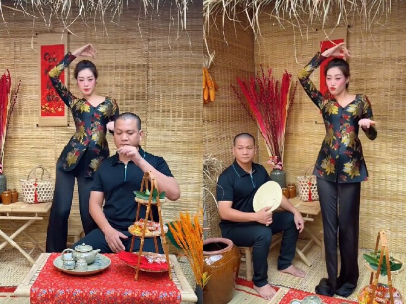 Nhiều khoảnh khắc nhí nhố của 2 vợ chồng Khánh Vân khiến dân tình thích thú. Bên cạnh đó, nàng hậu còn khiến nhiều người ngưỡng mộ khi được chồng cưng chiều hết mực.