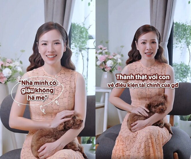 Đan Lê thẳng thắn giải đáp về chuyện gia đình giàu hay nghèo.