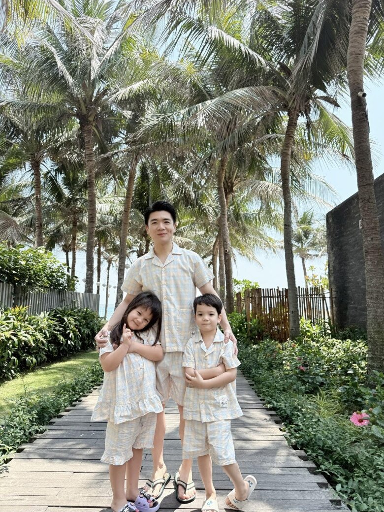 Trước đó, Đỗ Quang Vinh thoải mái chia sẻ về quá trình nuôi nấng 2 con - bé Gấu và Thỏ.