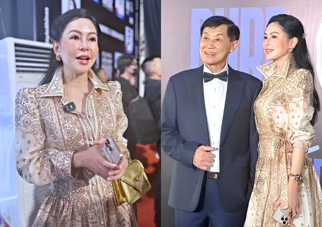 Diễn viên Thủy Tiên được khen mặn mà, có vẻ đẹp quý phái.