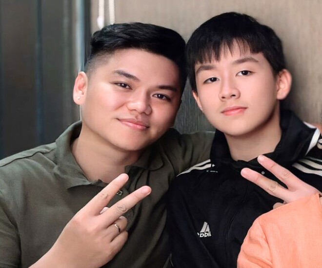Con trai Lê Phương được khen điển trai.