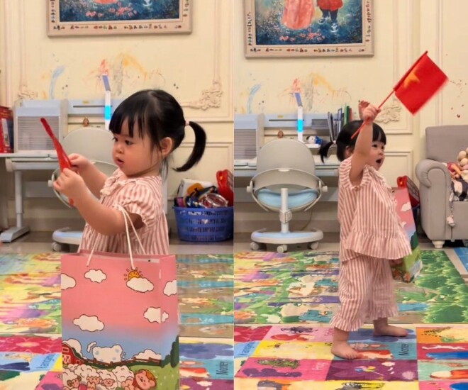 Bức tường bên trong biệt thự Bầu Hiển giờ đây đầy vết vẽ của trẻ thơ.