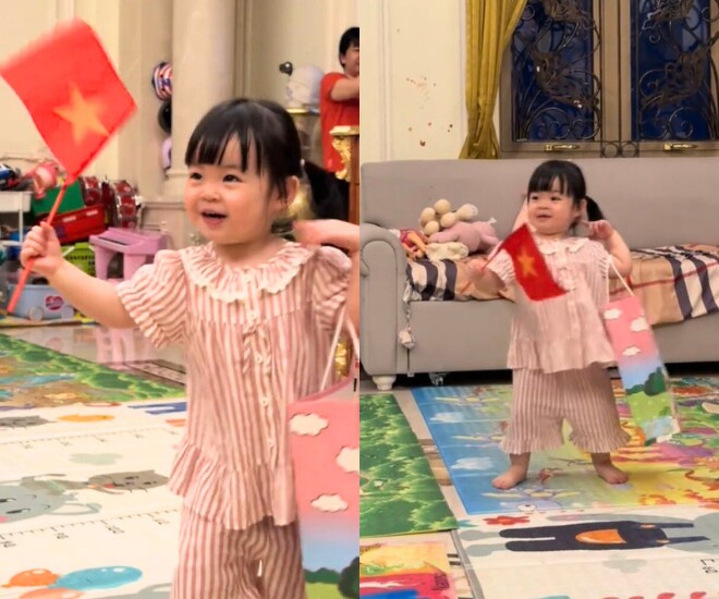 Ái nữ Đỗ Mỹ Linh hào hứng đón lễ 30/4.